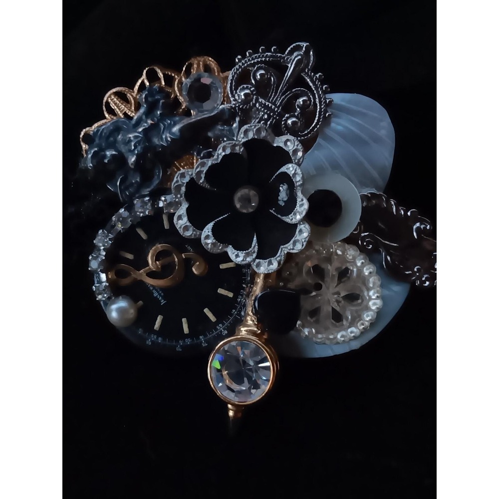 Vintage 1980s Maximal Art Brooch Pin RARE Signed - Picture 9 of 10